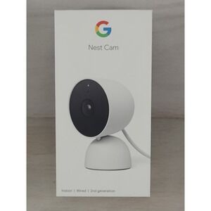 Google Nest Cam Indoor Wired 2nd Generation Snow White 1080p HD GA01998-US